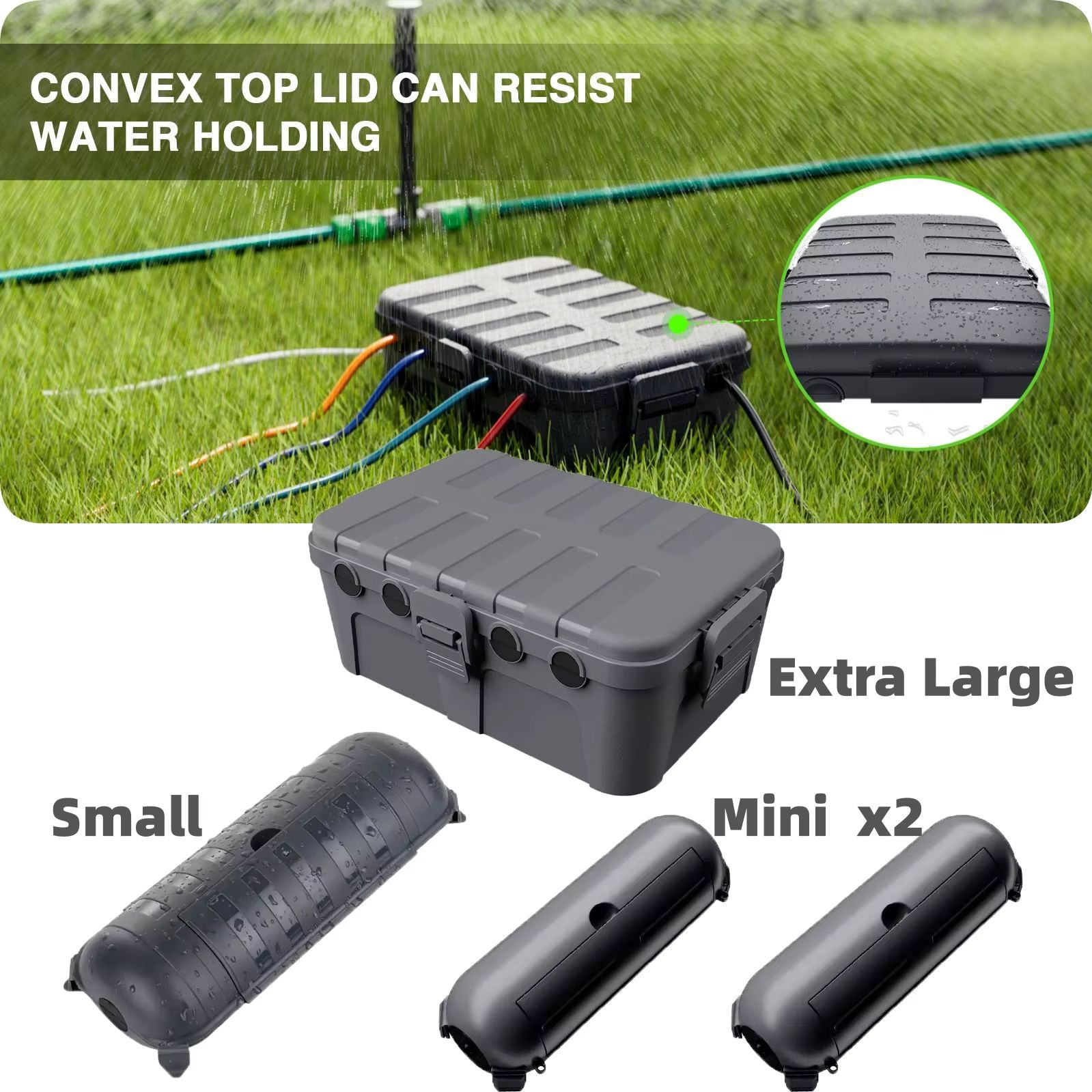 Outdoor Power Extension Cord - صندوق كهربائي خارجي كبير مقاوم للعوامل