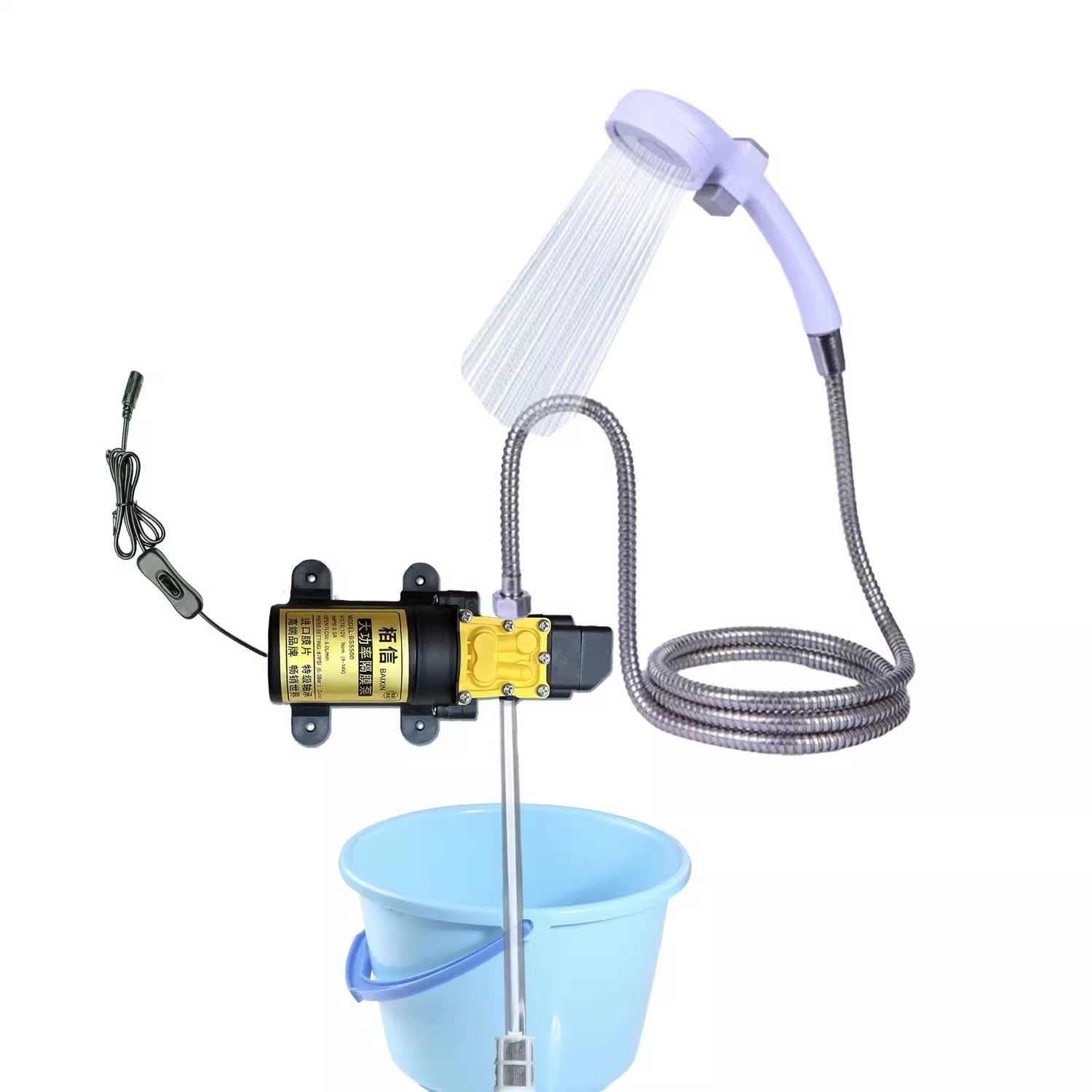 Outdoor Power Washer - 12 فولت السيارات أو المنزل الذاتي