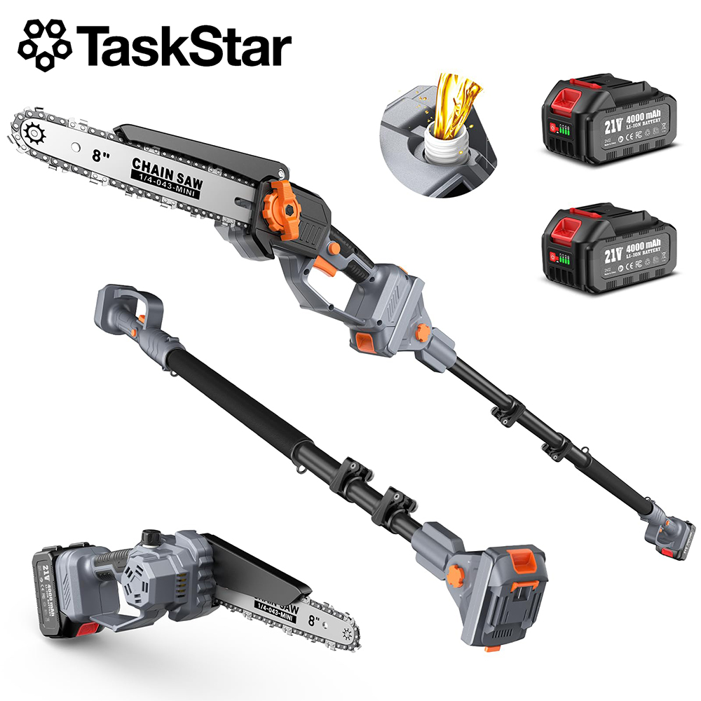 Pole Saw Cordless - منشار تقليم قابل للتمديد من تاسك