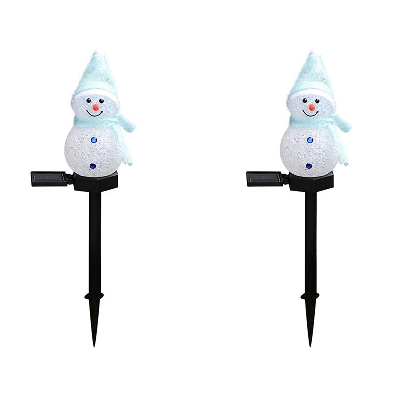 Outdoor Solar Power Xmas Lights - أضواء شمسية على شكل رجل الثلج