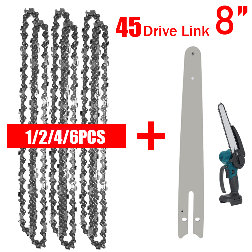 Pole Saw Cordless - سلاسل 8 بوصة وشريط توجيه سلاسل
