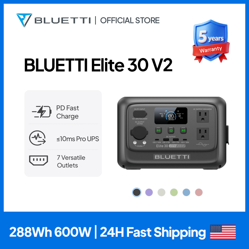 Outdoor Power Equipment - 【تجديد】محطة طاقة محمولة BLUETTI Elite 30
