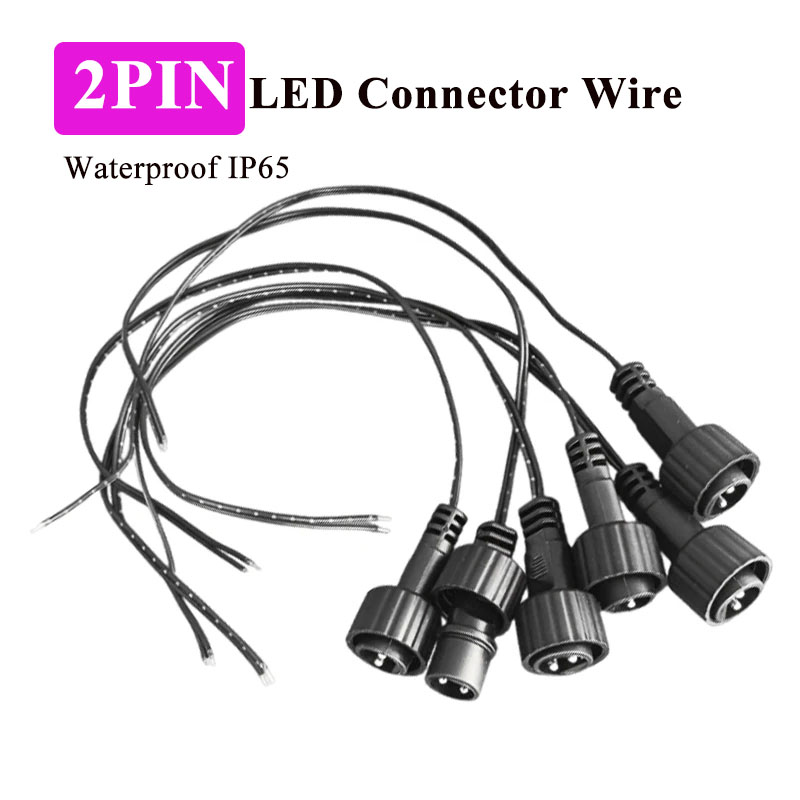 Outdoor Power Extension Cord - موصل LED خارجي ثنائي الأطراف مع