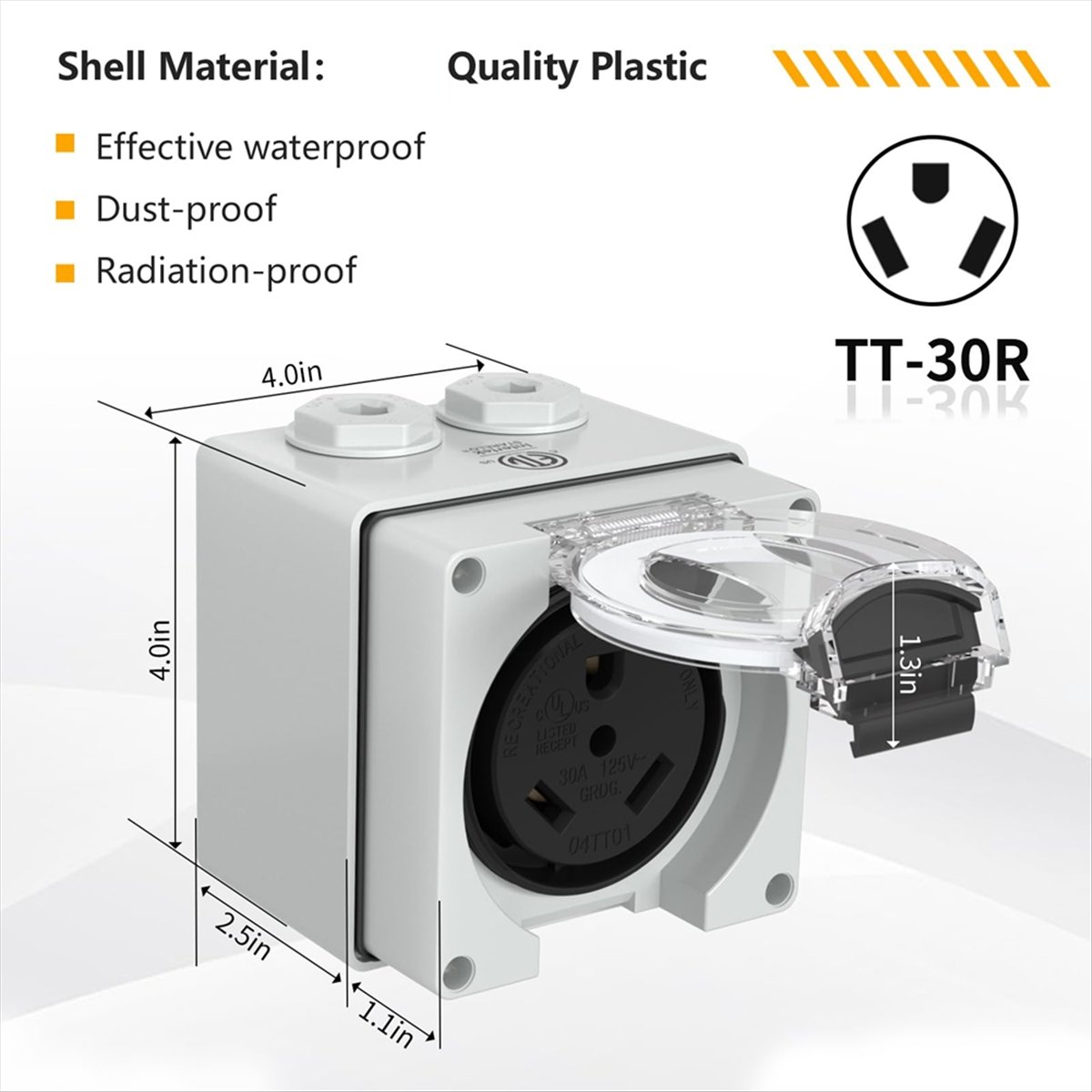 Outdoor Power Receptacle - صندوق مأخذ طاقة HHTL 30 أمبير،