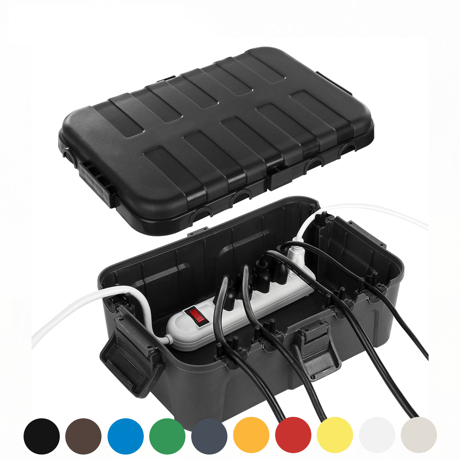 Outdoor Power Extension Cord - صندوق كهربائي خارجي كبير جدًا، غطاء