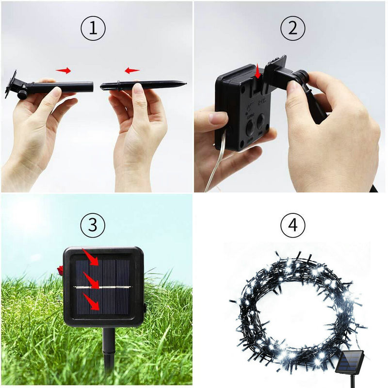تعمل بالطاقة الشمسية الجنية سل - مراجعة Outdoor Solar Power Xmas Lights وسعره