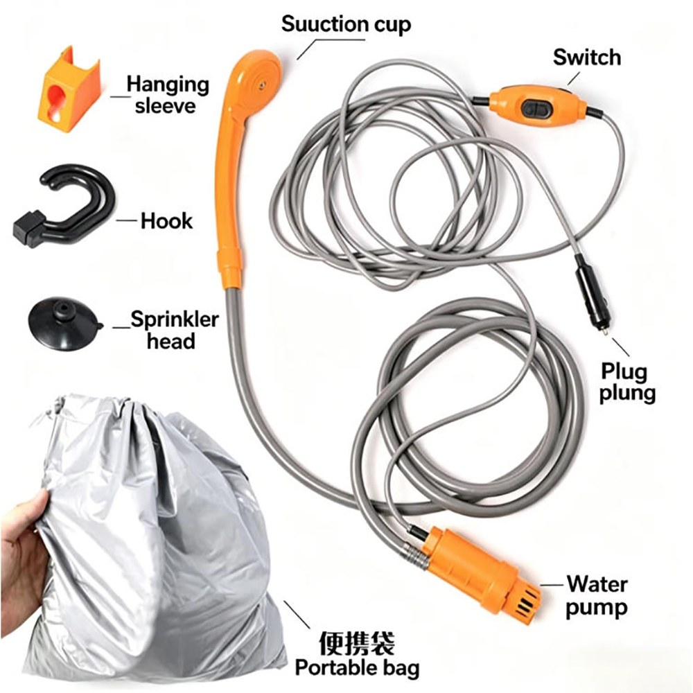 دش محمول للسيارة 12 فولت و24 ف - مراجعة Outdoor Power Washer وسعره