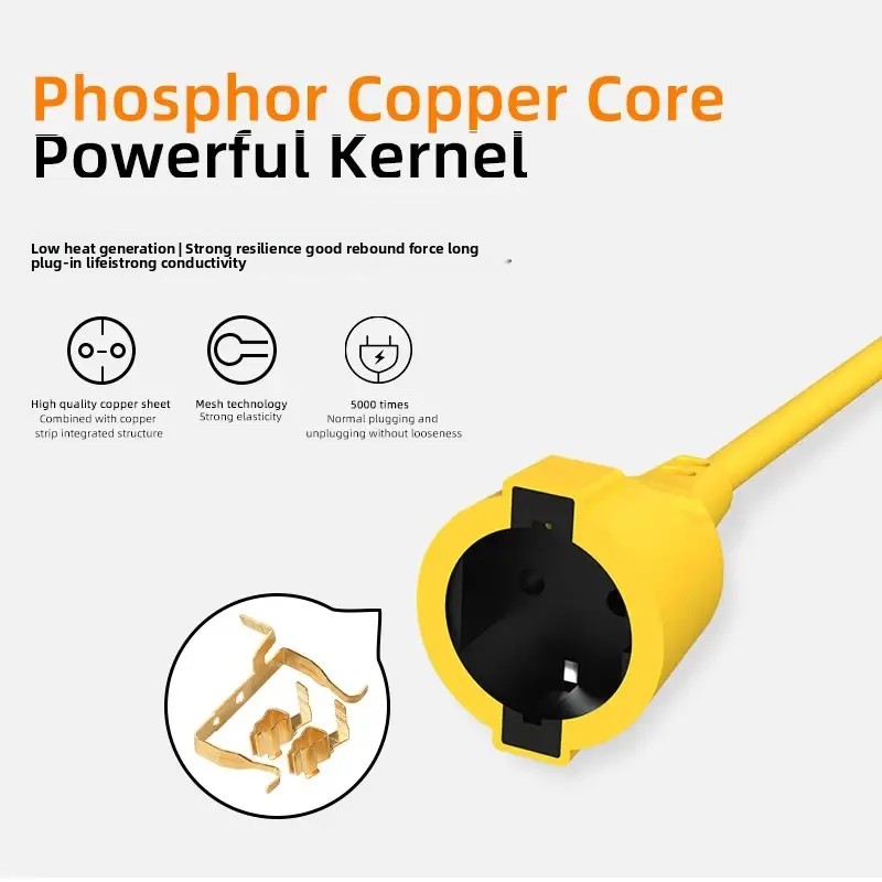 شريط طاقة أوروبي 16 أمبير بقوة - مراجعة Outdoor Power Extension Cord وسعره