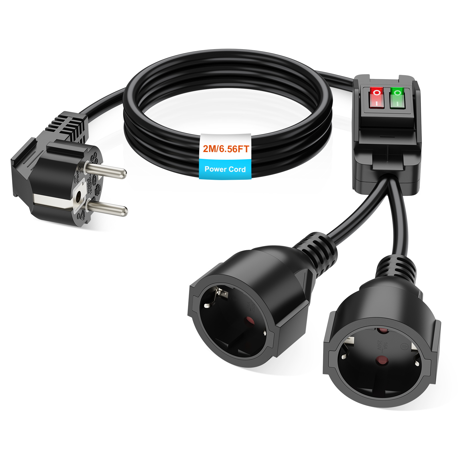 سلك تمديد بقابس أوروبي 40 سم/2 - مراجعة Outdoor Power Extension Cord وسعره