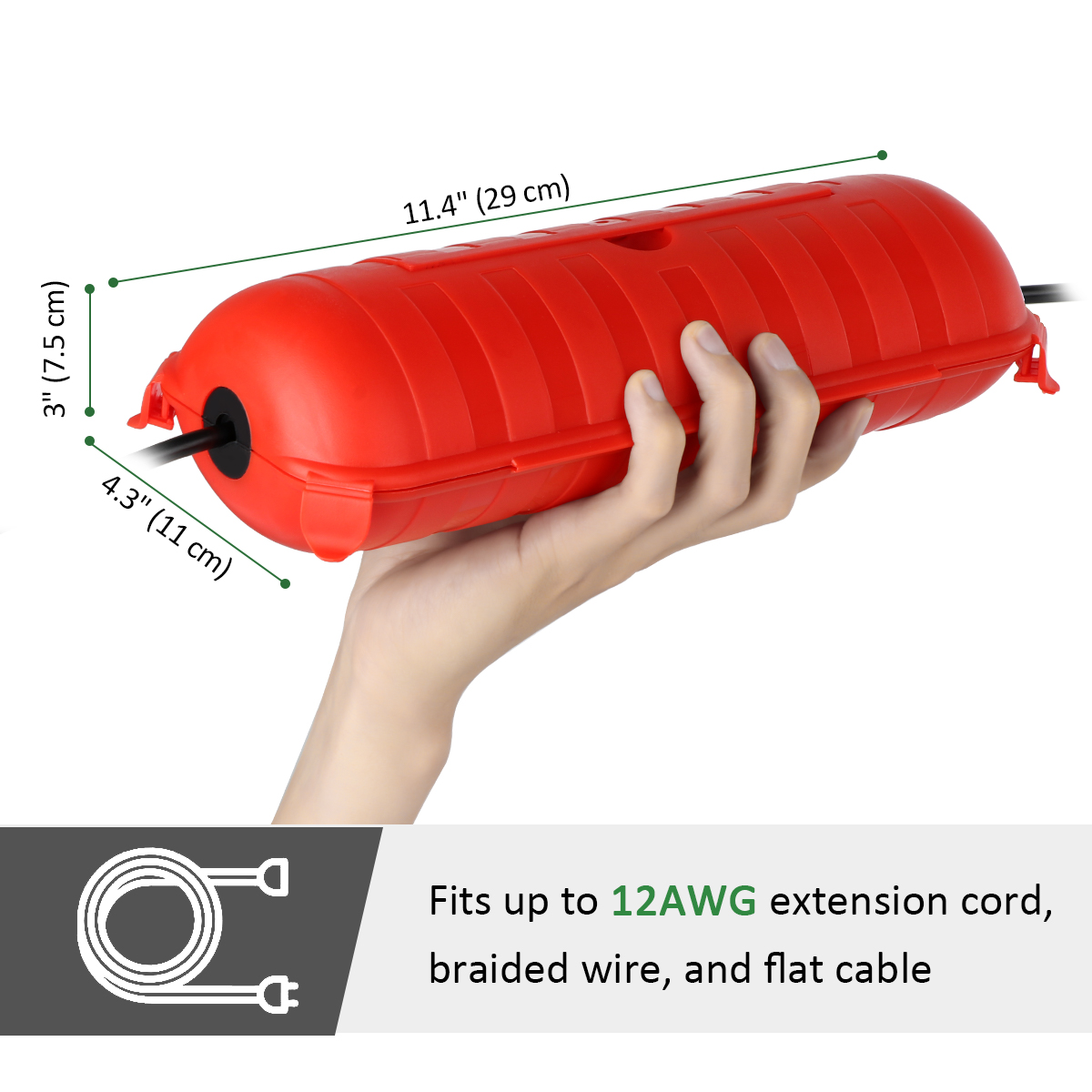 صندوق طاقة خارجي مقاوم للعوامل - مراجعة Outdoor Power Extension Cord وسعره