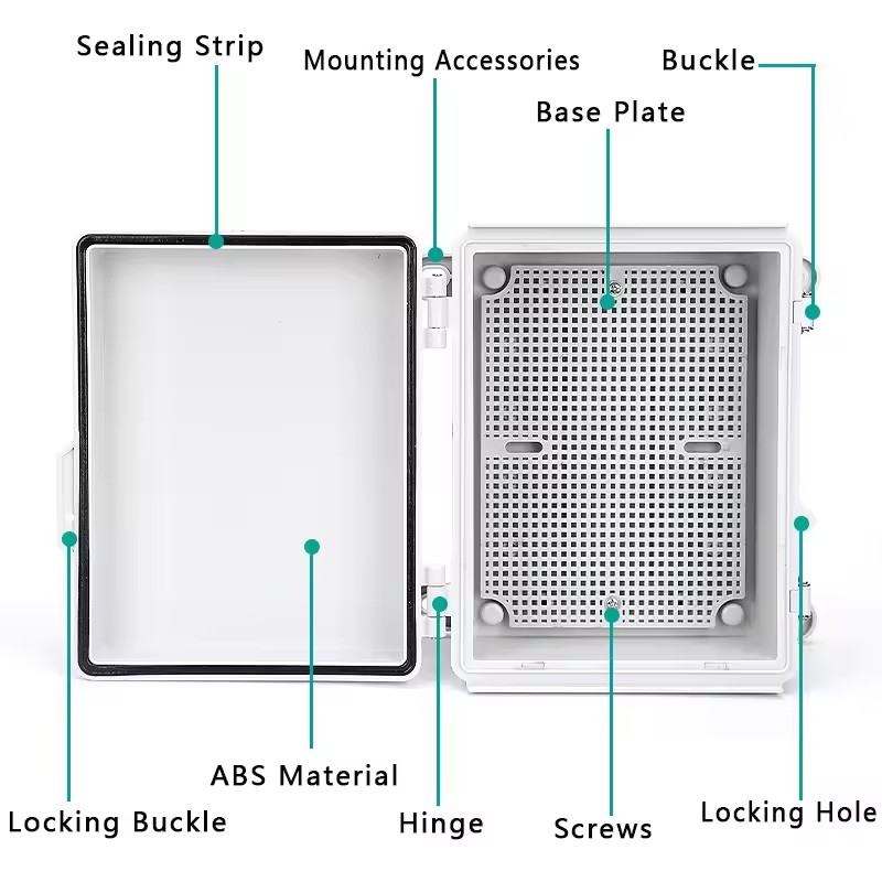 IP66 الضميمة البلاستيكية الكهر - مراجعة Outdoor Power Supply Box وسعره