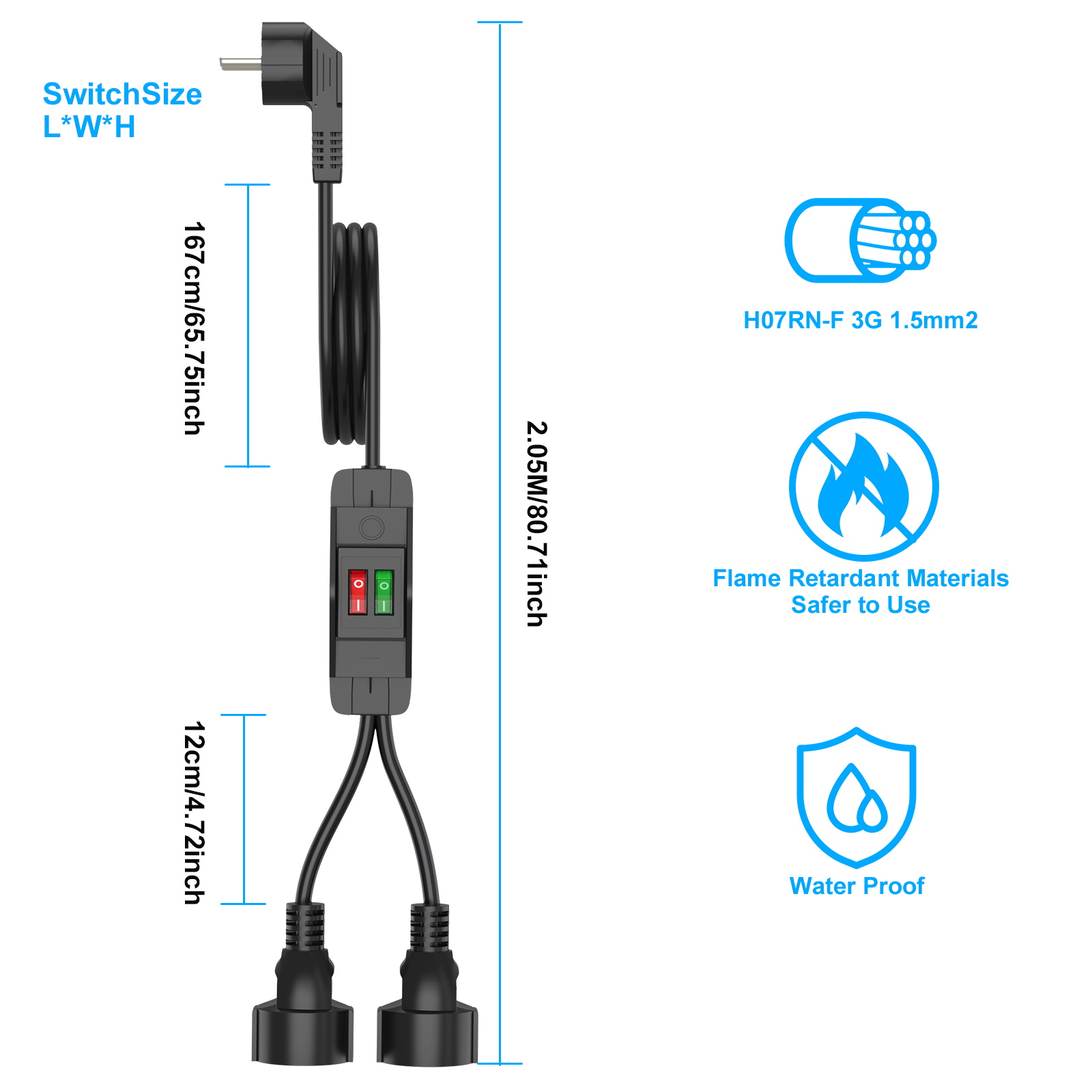 سلك تمديد قابس الاتحاد الأوروب - مراجعة Outdoor Power Extension Cord وسعره