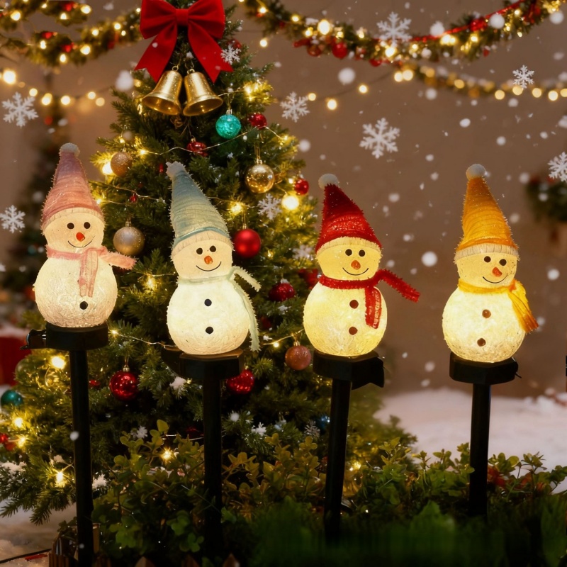 LED ثلج الشمسية مصباح حديقة في - مراجعة Outdoor Solar Power Xmas Lights وسعره