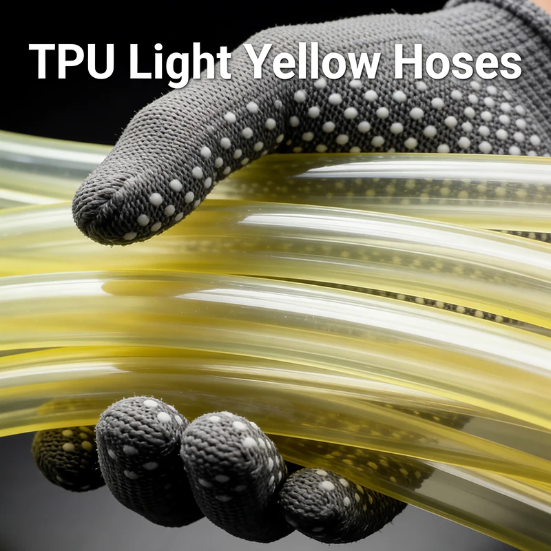 خرطوم وقود أصفر من مادة TPU بط - مراجعة Outdoor Power Line وسعره
