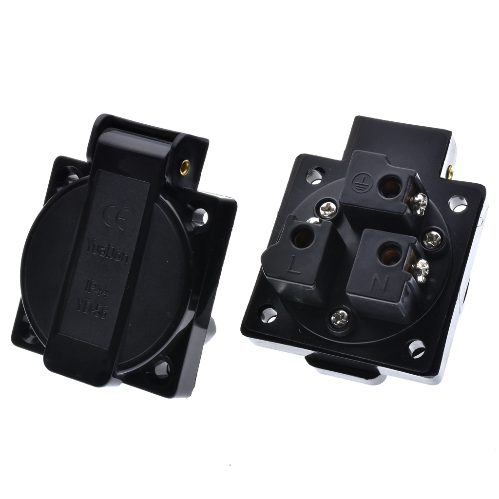 1 قطعة بريطانيا أسود أزرق 13A  - مراجعة Outdoor Power Receptacle وسعره