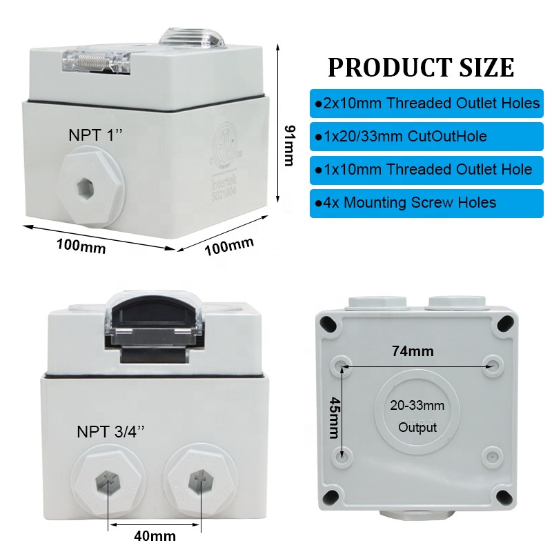 صندوق مخرج طاقة 30 أمبير NEMA  - مراجعة Outdoor Power Receptacle وسعره