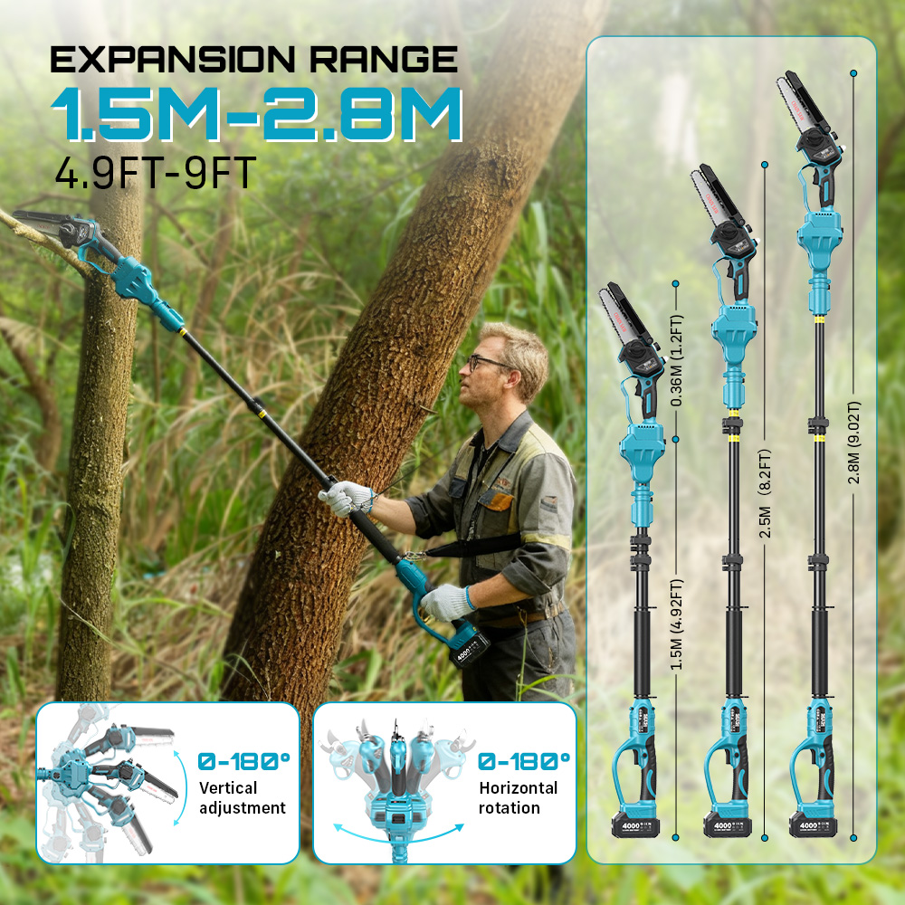 مقص كهربائي لاسلكي 3 في 1 من S - مراجعة Pole Saw Cordless وسعره
