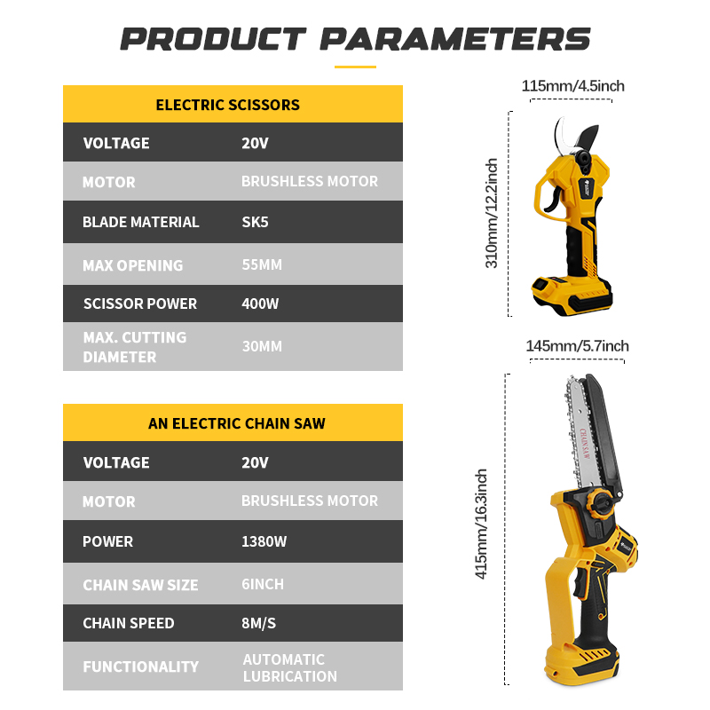 منشار كهربائي بدون فرش 6 بوصة  - مراجعة Pole Saw Cordless وسعره