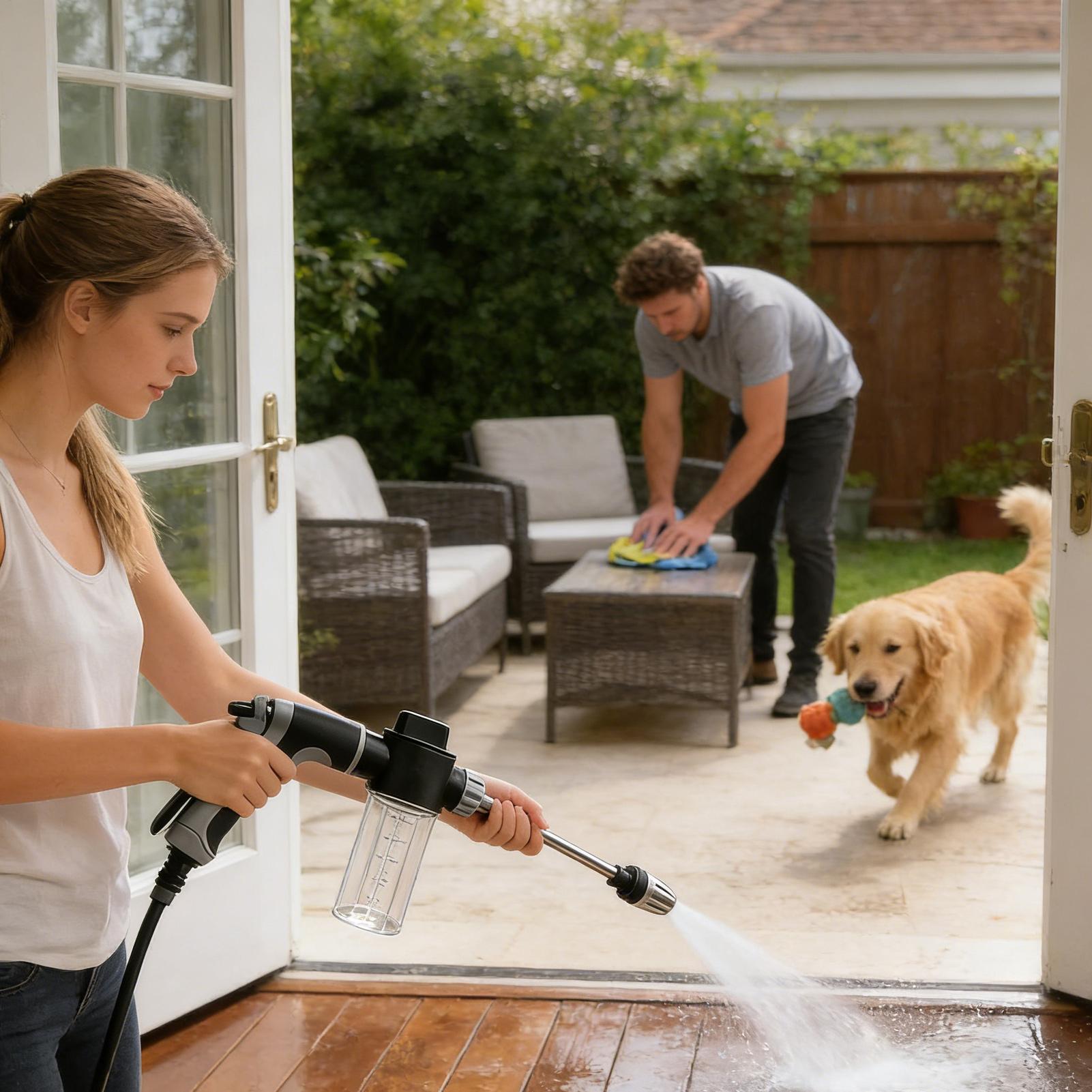 مسدس رش ماء احترافي للحدائق عا - مراجعة Outdoor Power Washer وسعره