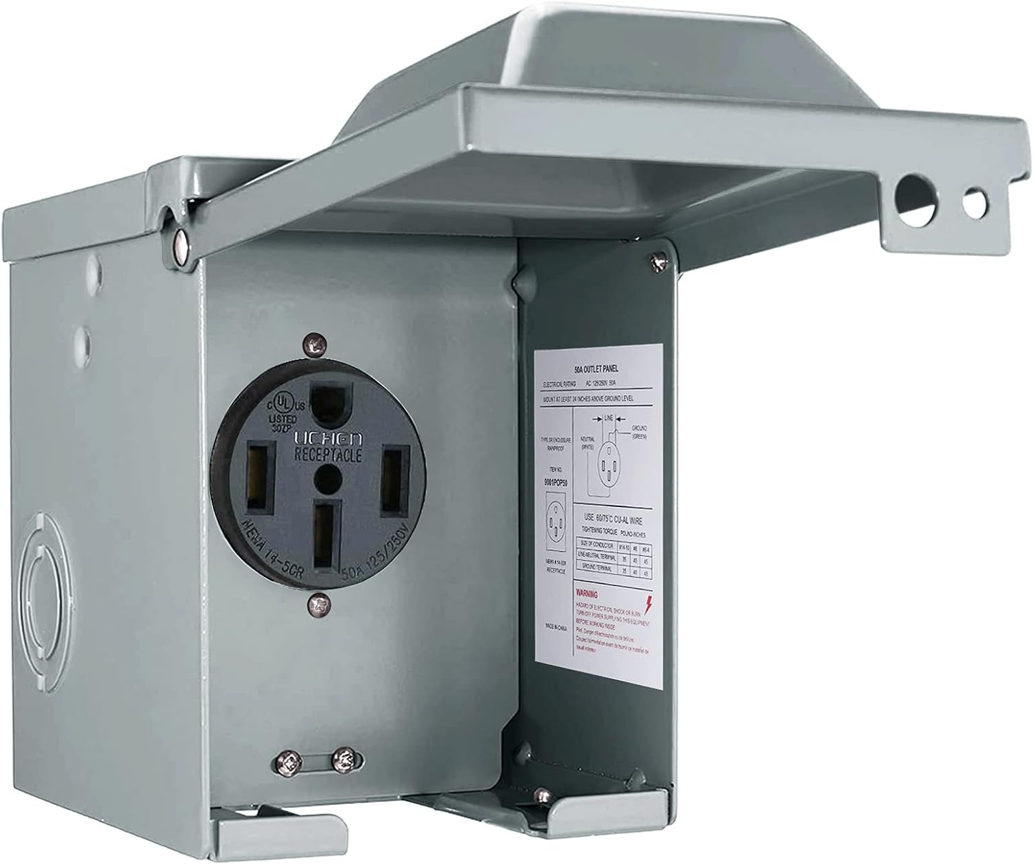 صندوق مخرج طاقة RV 30/50 أمبير - مراجعة Outdoor Power Receptacle وسعره