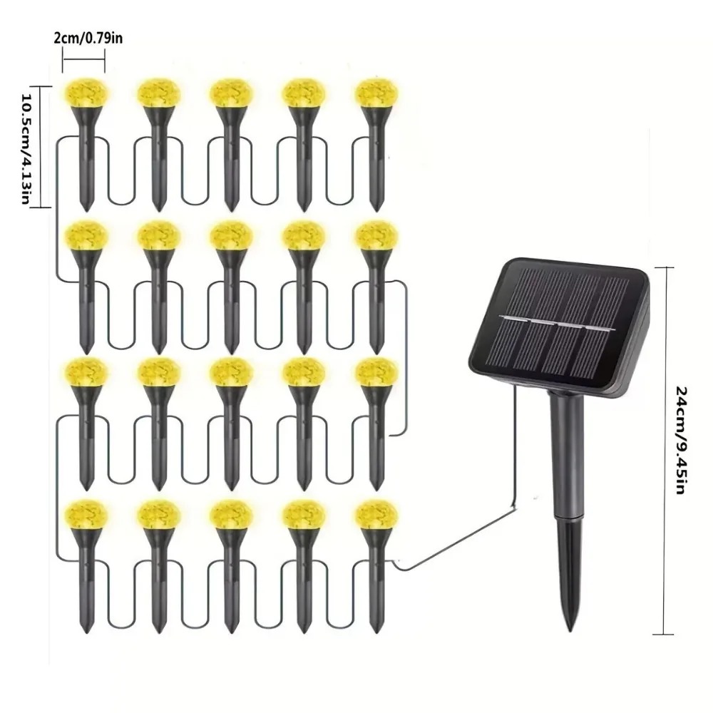 أضواء حديقة خارجية تعمل بالطاق - مراجعة Outdoor Solar Power Xmas Lights وسعره