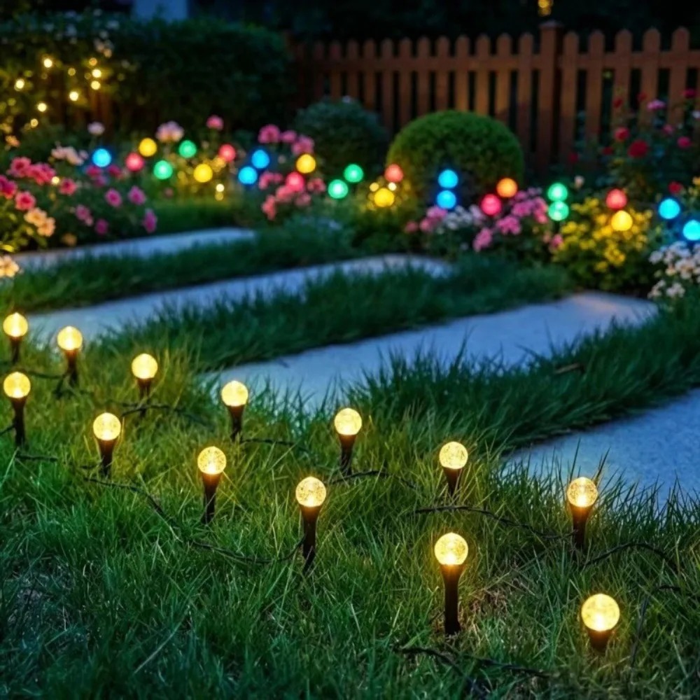 أضواء حديقة خارجية تعمل بالطاق - مراجعة Outdoor Solar Power Xmas Lights وسعره